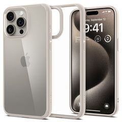 COQUE SPIGEN ULTRA HYBRID IPHONE 15 PRO MAX TITANE NATUREL