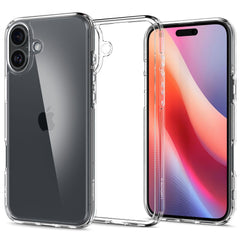 COQUE SPIGEN ULTRA HYBRID IPHONE 16 CRYSTAL CLEAR