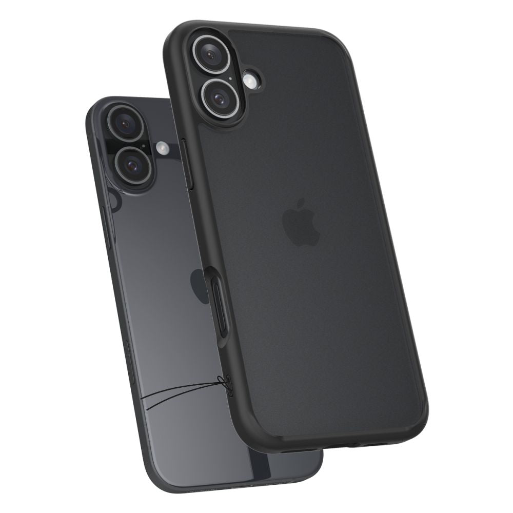 COQUE SPIGEN ULTRA HYBRID IPHONE 16 NOIR FROST