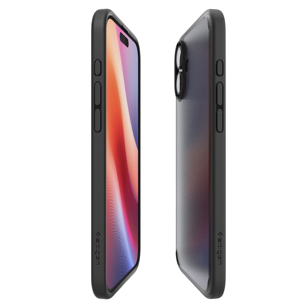 COQUE SPIGEN ULTRA HYBRID IPHONE 16 NOIR FROST