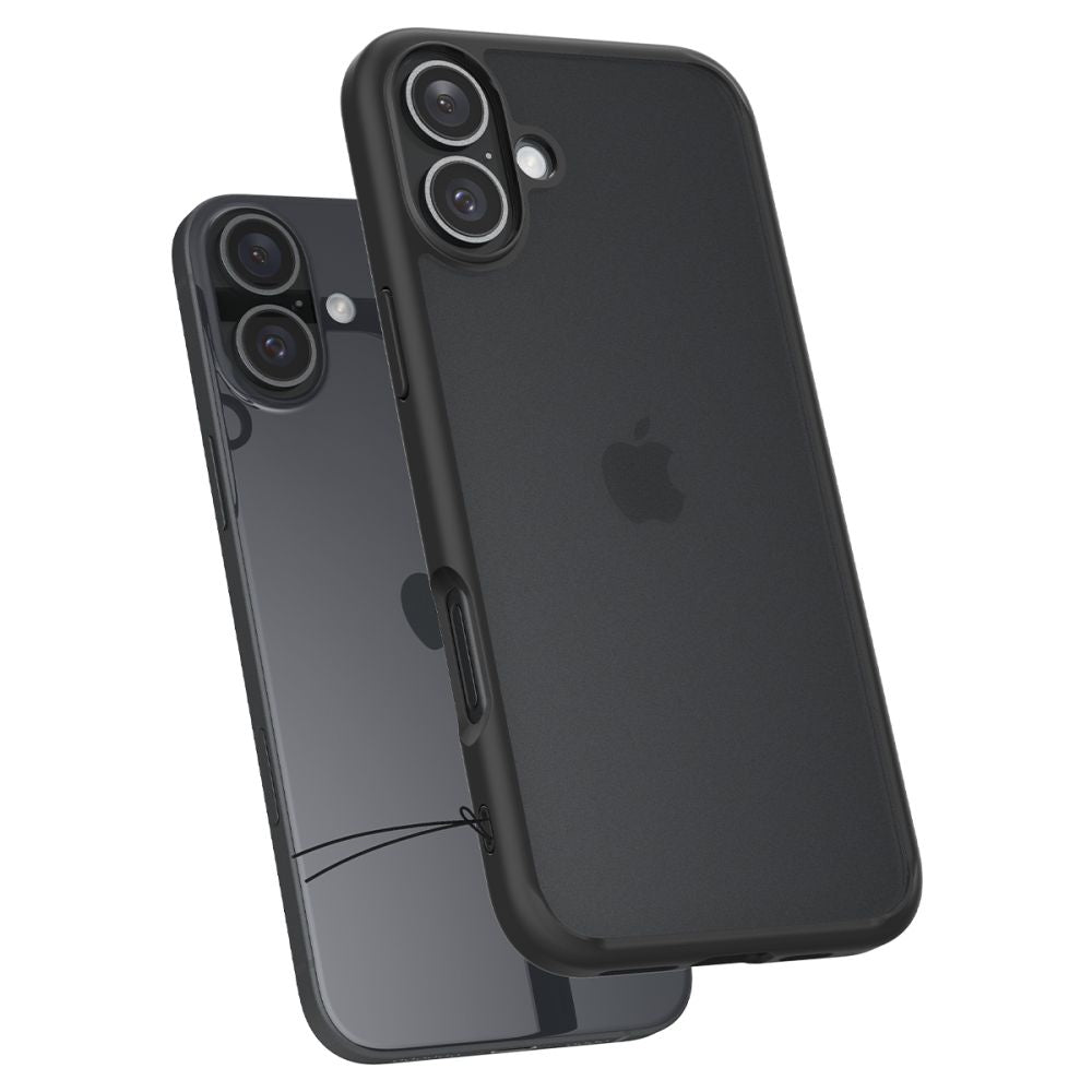 COQUE SPIGEN ULTRA HYBRID IPHONE 16 NOIR FROST