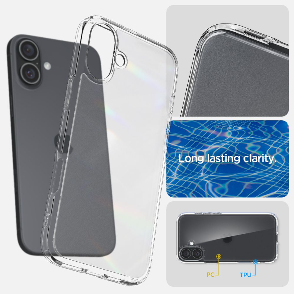 COQUE SPIGEN ULTRA HYBRID IPHONE 16 FROST CLEAR