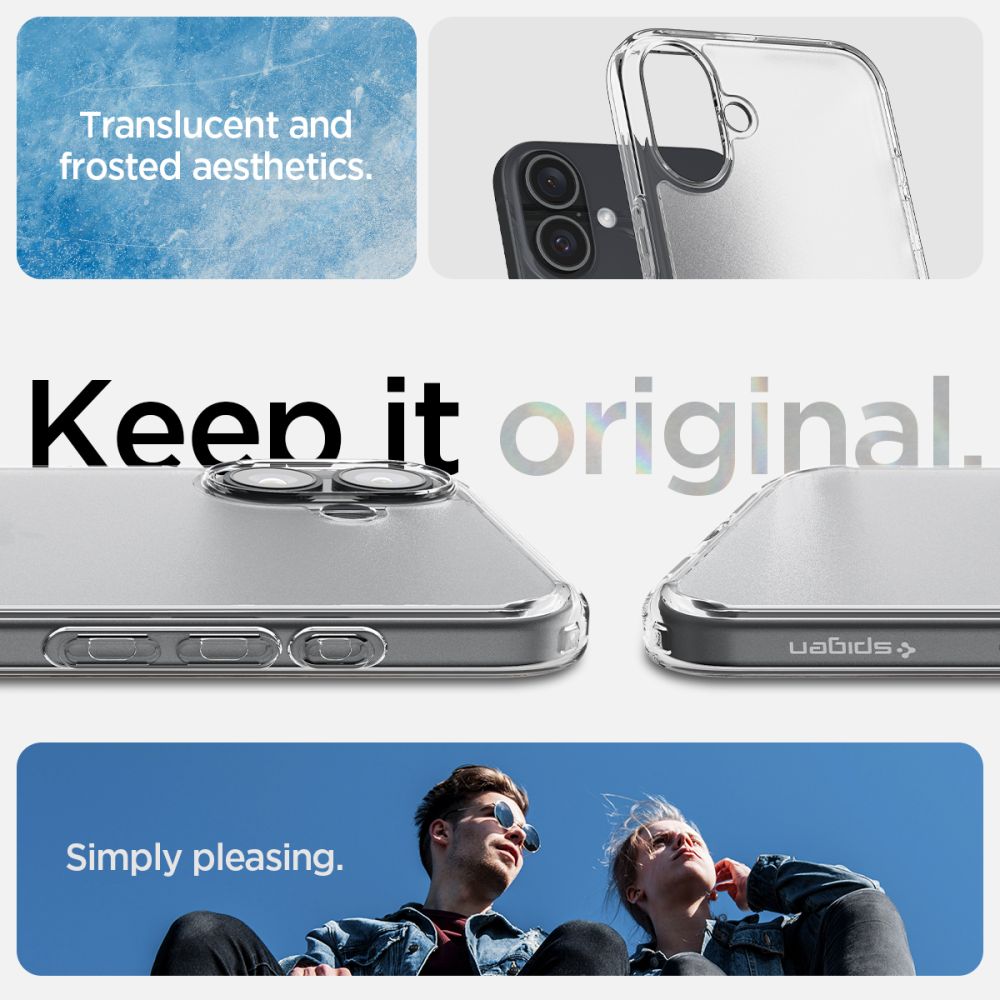 COQUE SPIGEN ULTRA HYBRID IPHONE 16 FROST CLEAR
