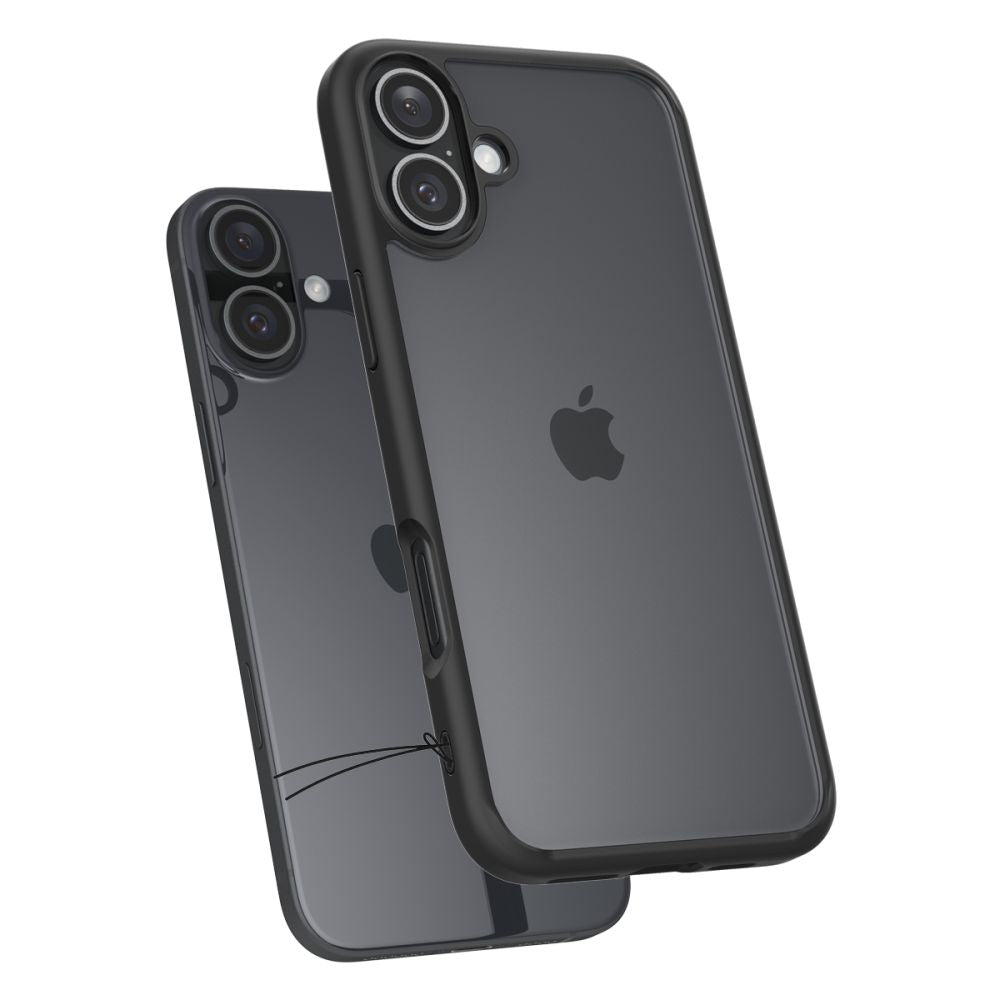COQUE SPIGEN ULTRA HYBRID IPHONE 16 NOIR MAT