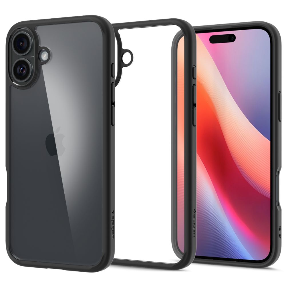 COQUE SPIGEN ULTRA HYBRID IPHONE 16 NOIR MAT