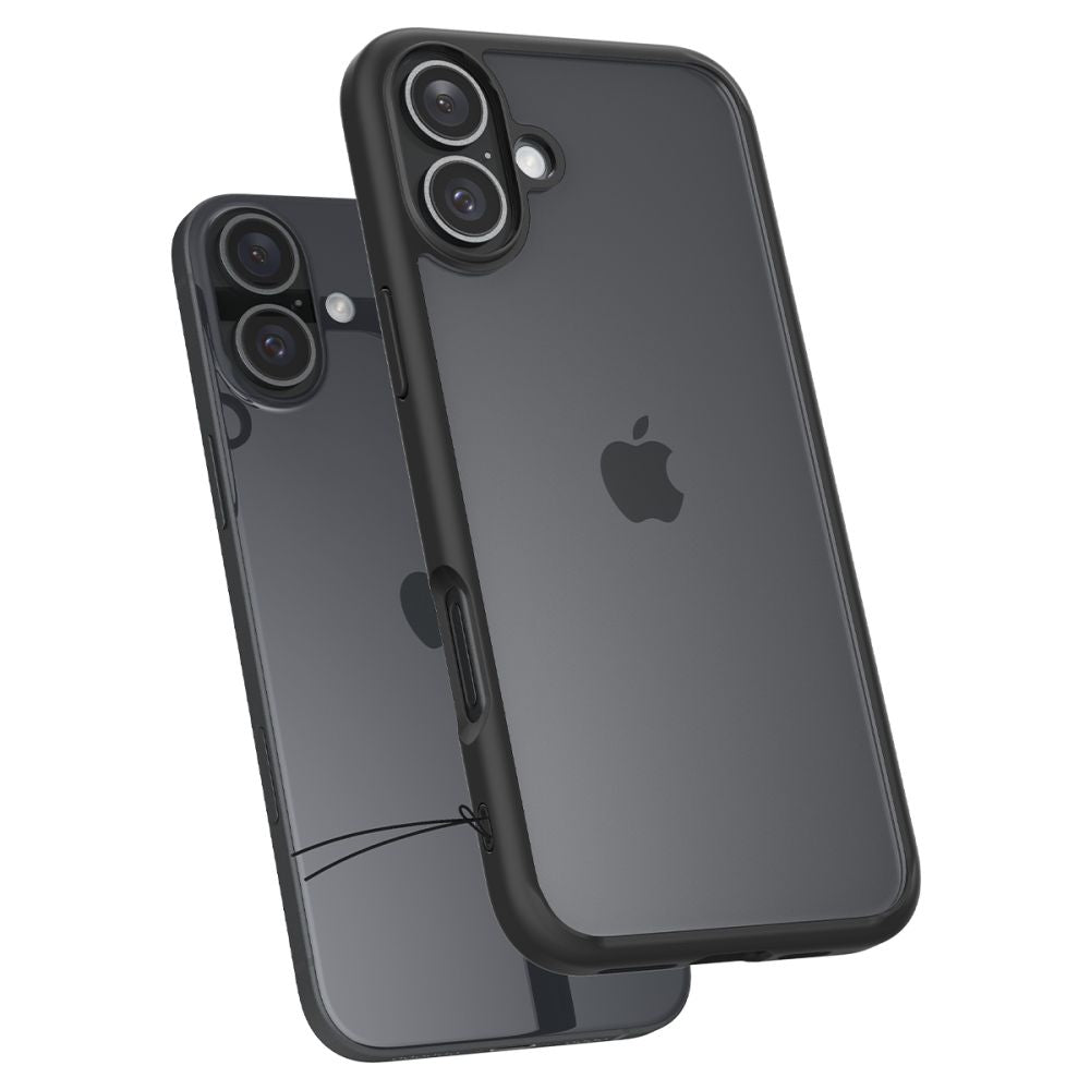 COQUE SPIGEN ULTRA HYBRID IPHONE 16 PLUS NOIR MAT
