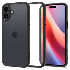 COQUE SPIGEN ULTRA HYBRID IPHONE 16 PLUS NOIR MAT