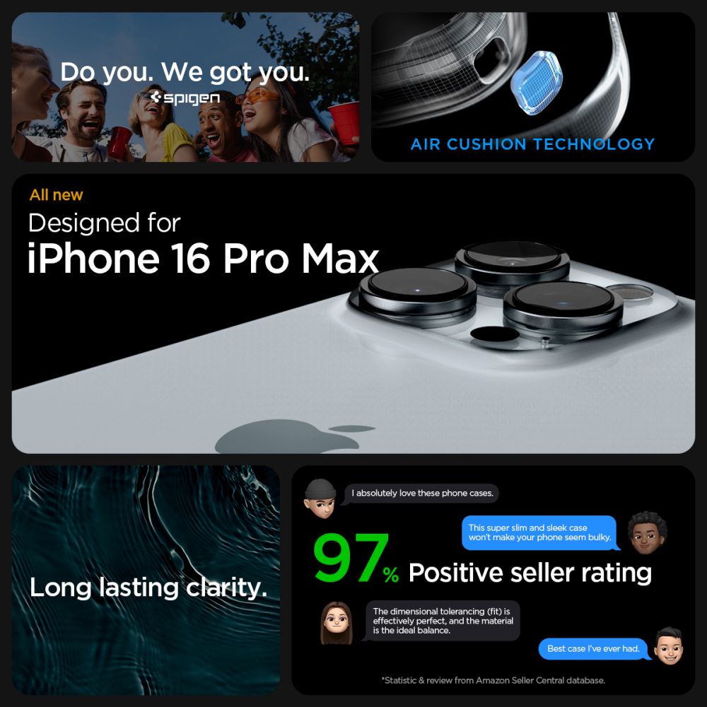 COQUE SPIGEN ULTRA HYBRID IPHONE 16 PRO MAX FROST CLEAR