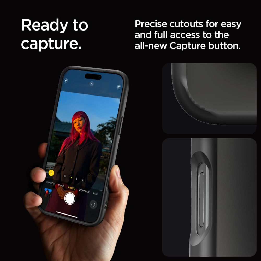 COQUE SPIGEN ULTRA HYBRID IPHONE 16 PRO MAX NOIR MATTE