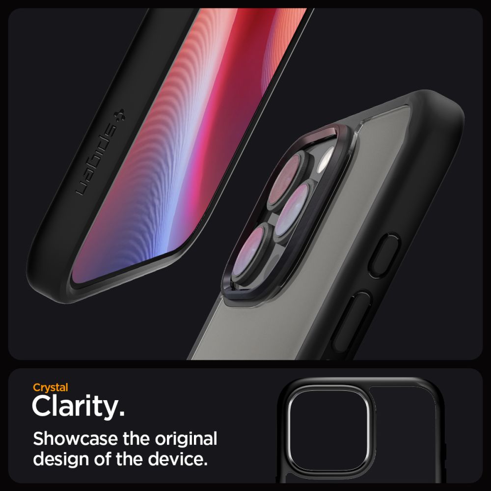 COQUE SPIGEN ULTRA HYBRID IPHONE 16 PRO MAX NOIR MATTE