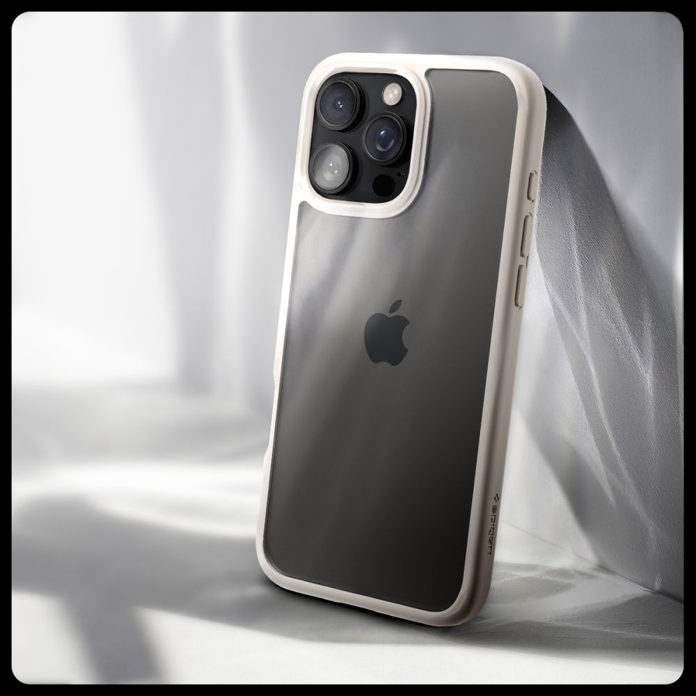 COQUE SPIGEN ULTRA HYBRID IPHONE 16 PRO MAX TITANE NATUREL