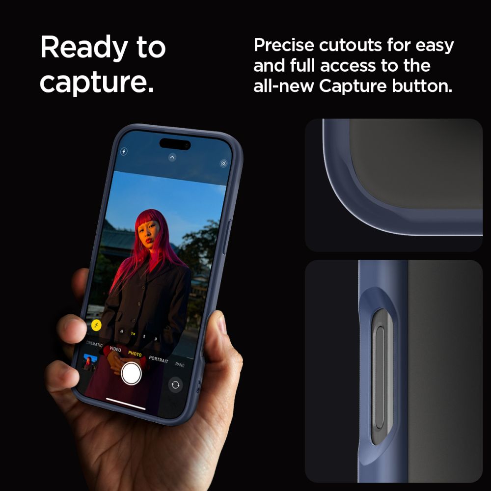 COQUE SPIGEN ULTRA HYBRID IPHONE 16 PRO MAX BLEU MARINE