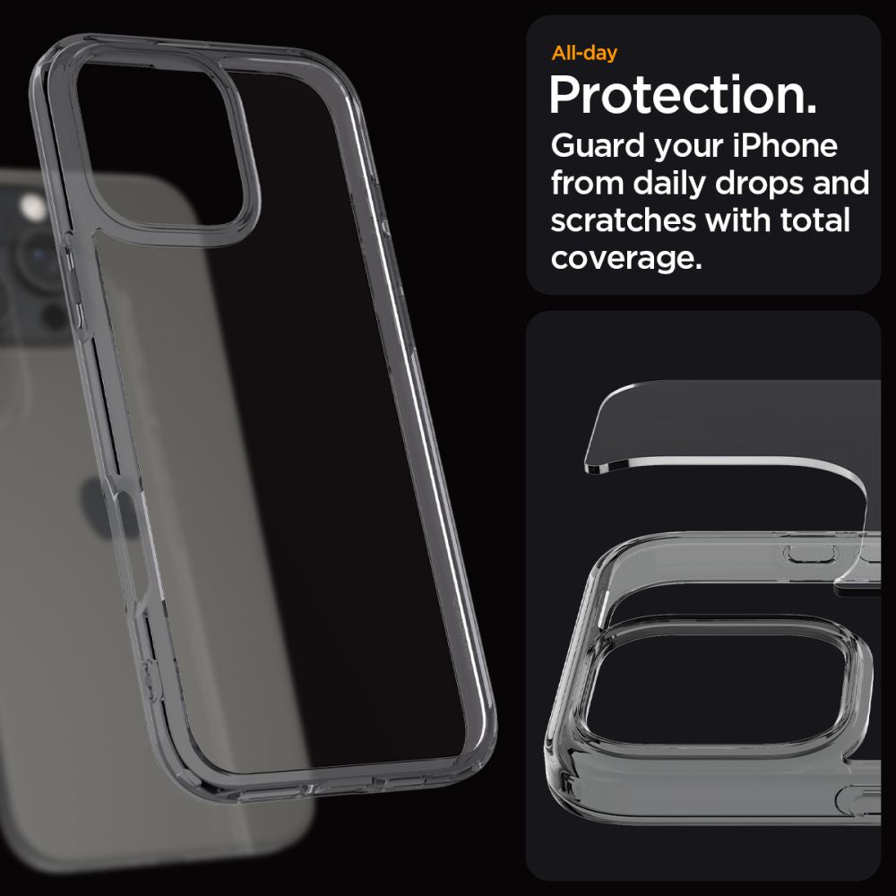 COQUE SPIGEN ULTRA HYBRID IPHONE 16 PRO MAX CRYSTAL ESPACE