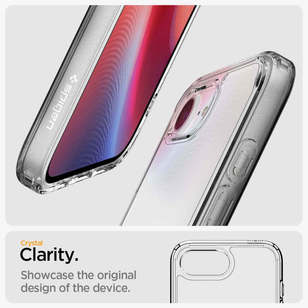 COQUE SPIGEN ULTRA HYBRID IPHONE 16E CRYSTAL CLEAR