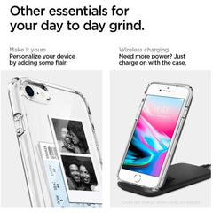 COQUE SPIGEN ULTRA HYBRID IPHONE 7/8/SE 2020 / SE 2022 CRISTAL TRANSPARENT