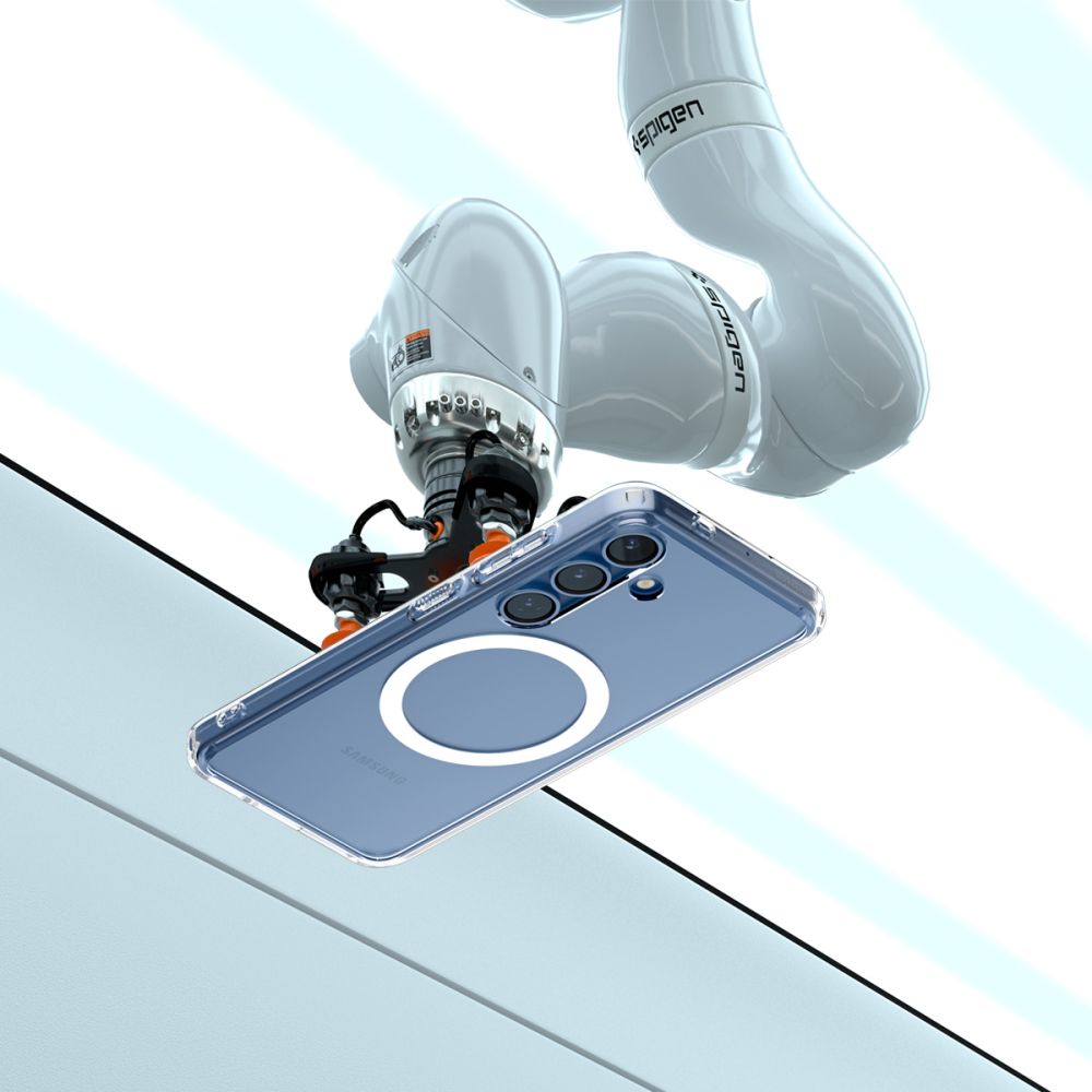 COQUE SPIGEN ULTRA HYBRID MAG MAGSAFE GALAXY S25+ PLUS TRANSPARENT/BLANC