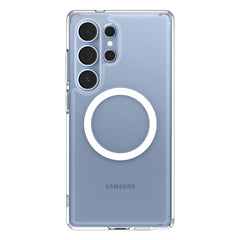 COQUE SPIGEN ULTRA HYBRID MAG MAGSAFE GALAXY S25 ULTRA TRANSPARENT/BLANC