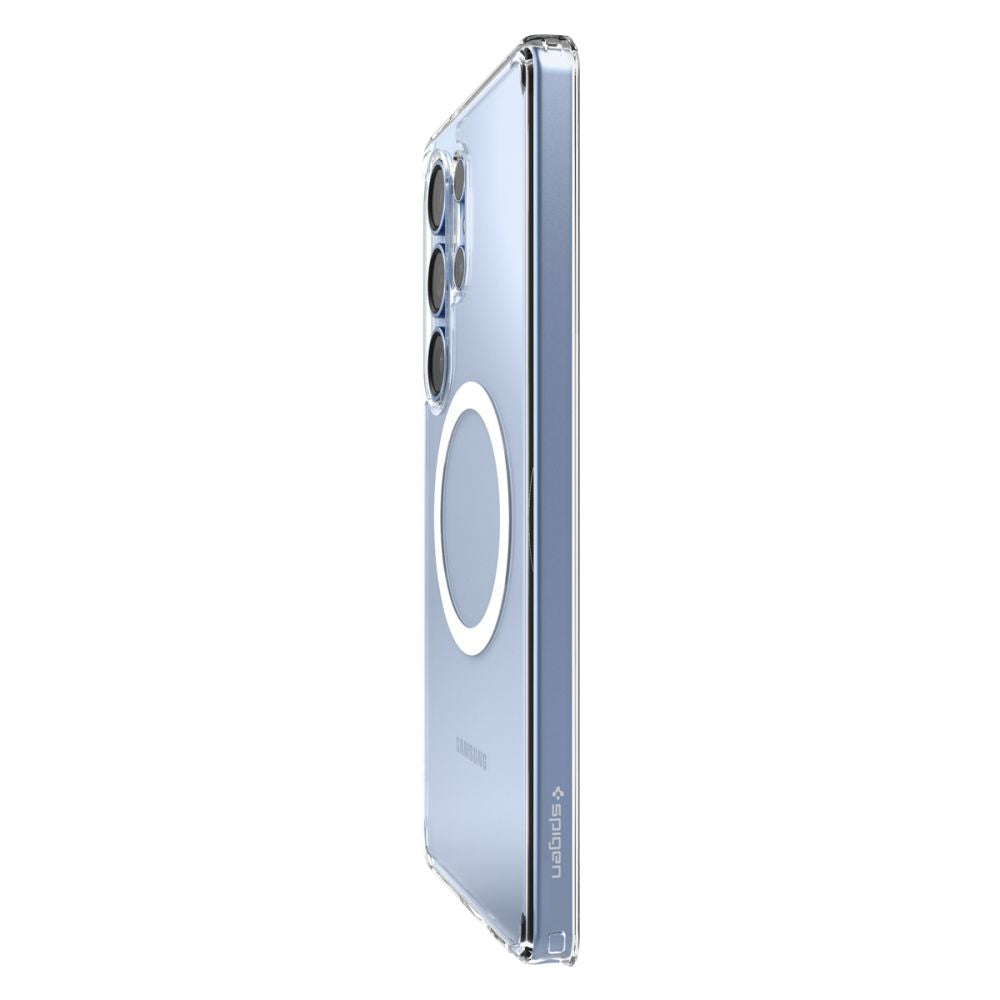 COQUE SPIGEN ULTRA HYBRID MAG MAGSAFE GALAXY S25 ULTRA TRANSPARENT/BLANC