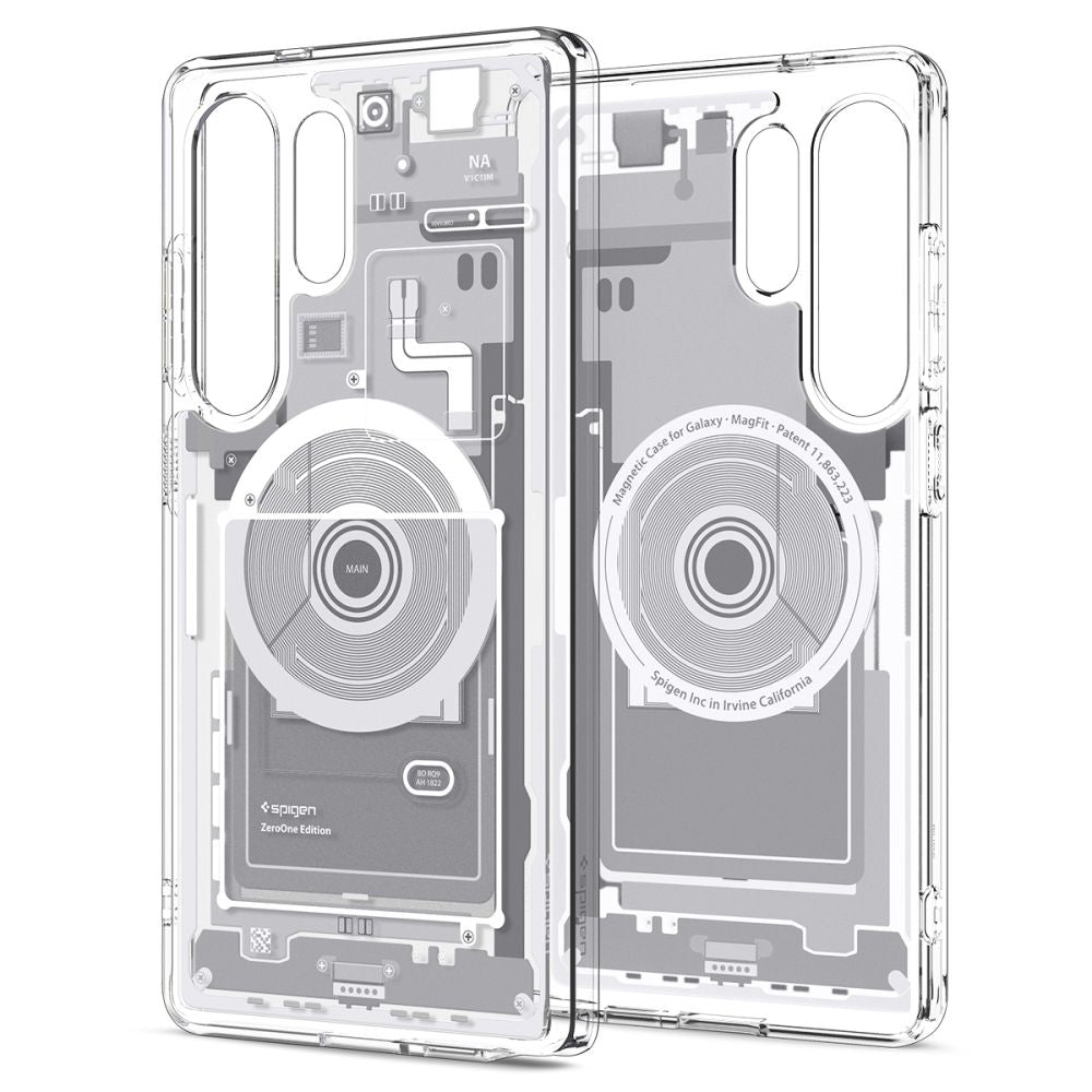 COQUE SPIGEN ULTRA HYBRID MAG MAGSAFE GALAXY S25 ULTRA ZERO ONE BLANC