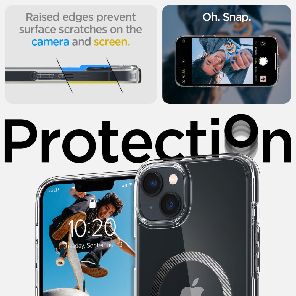 COQUE SPIGEN ULTRA HYBRID MAG MAGSAFE IPHONE 14 PLUS EN FIBRE DE CARBONE