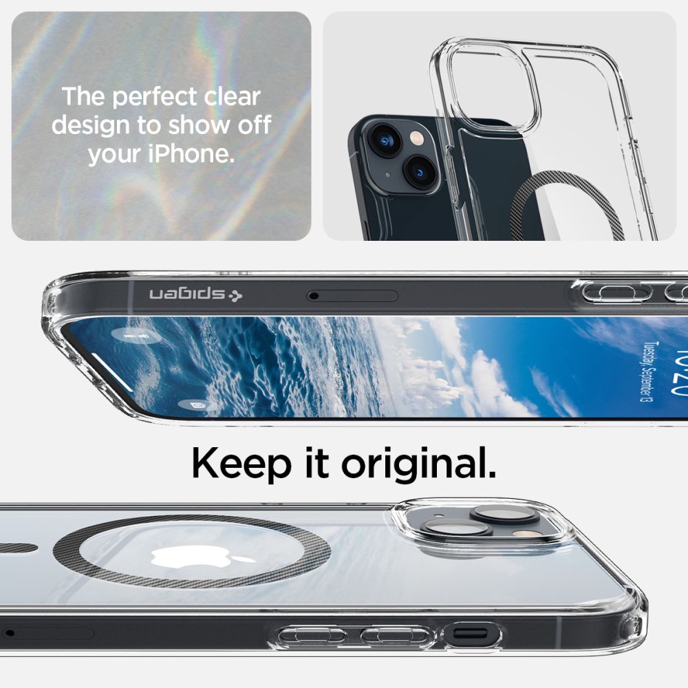 COQUE SPIGEN ULTRA HYBRID MAG MAGSAFE IPHONE 14 PLUS EN FIBRE DE CARBONE