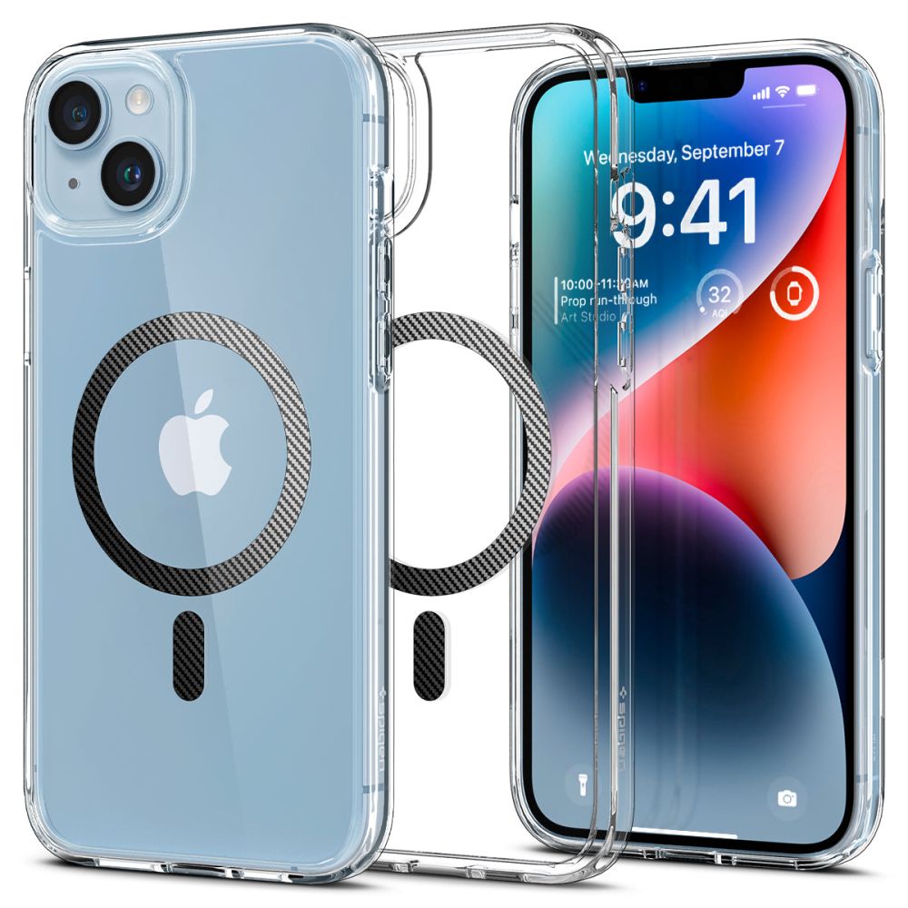 COQUE SPIGEN ULTRA HYBRID MAG MAGSAFE IPHONE 14 PLUS EN FIBRE DE CARBONE