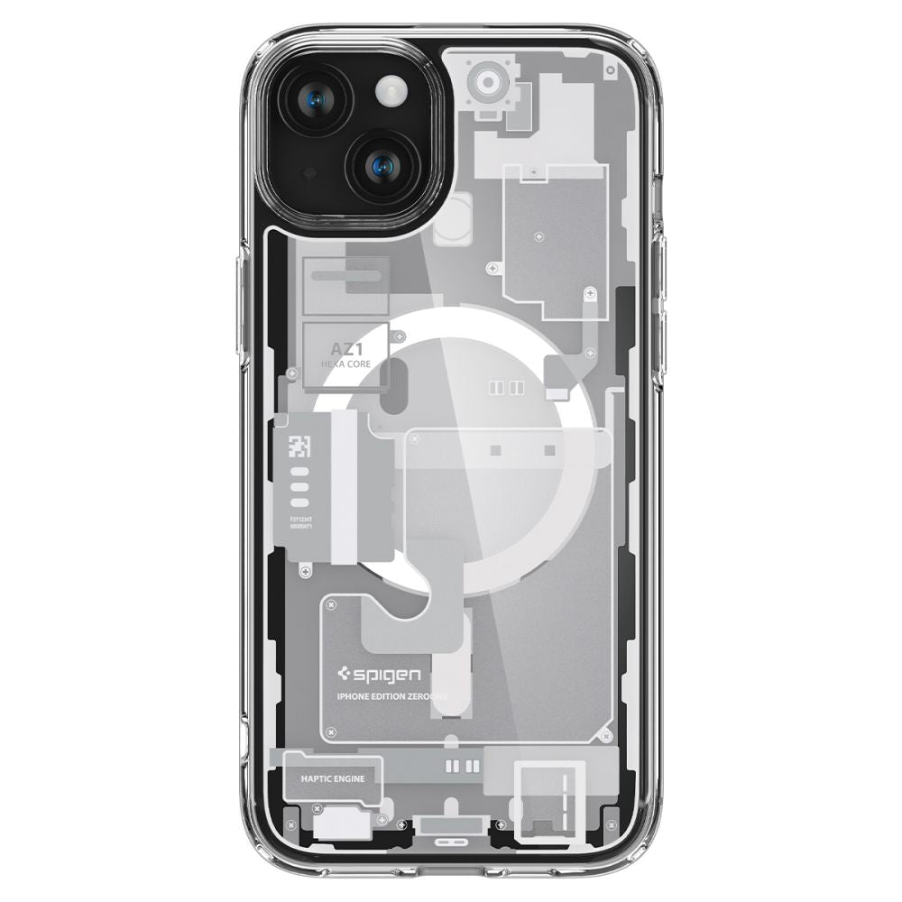COQUE SPIGEN ULTRA HYBRID MAG MAGSAFE IPHONE 15 PLUS ZERO ONE BLANC