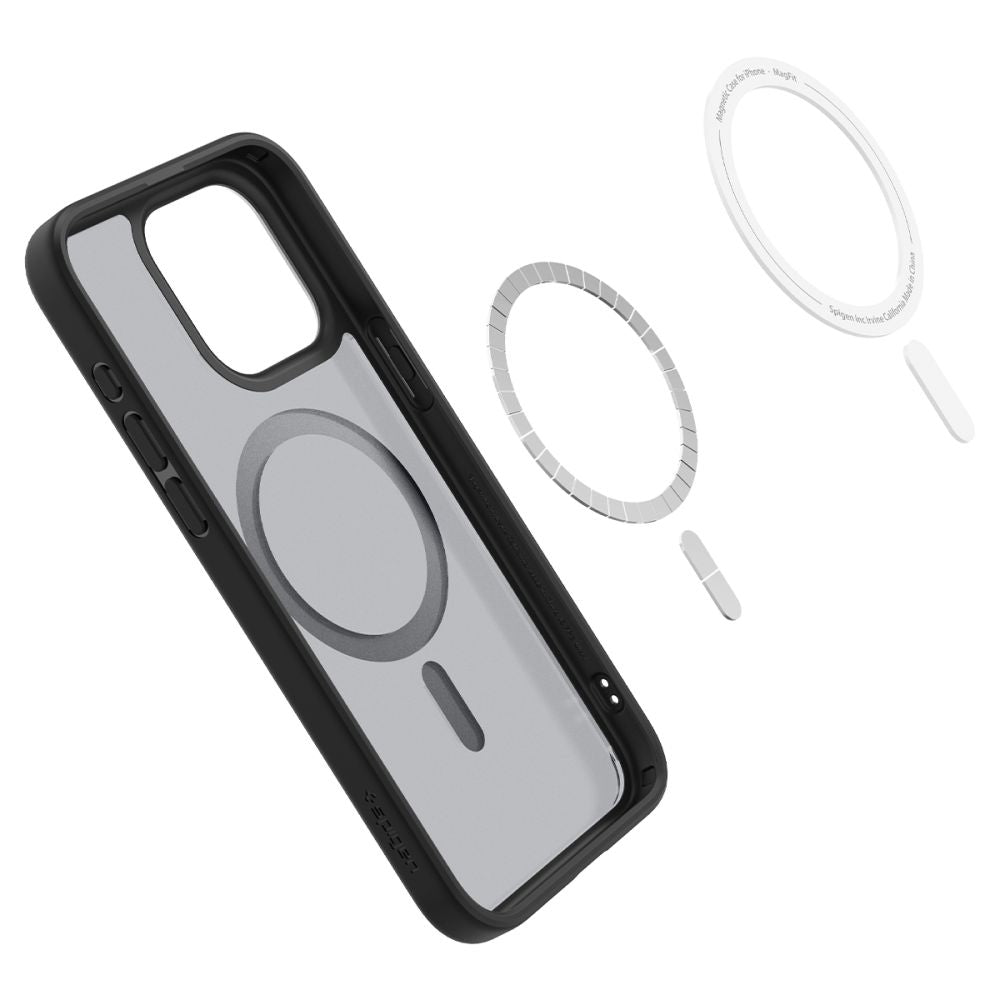 COQUE SPIGEN ULTRA HYBRID MAG MAGSAFE IPHONE 15 PRO MAX NOIR FROST