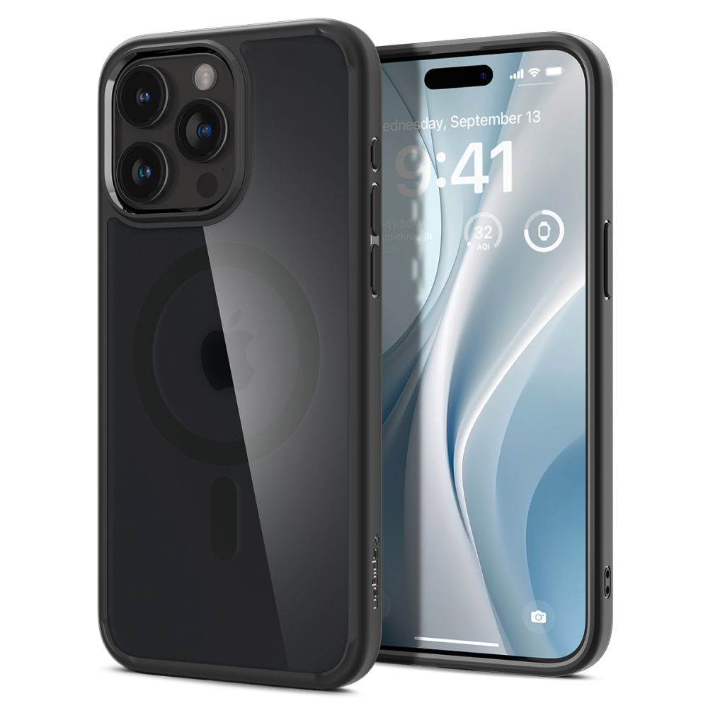 COQUE SPIGEN ULTRA HYBRID MAG MAGSAFE IPHONE 15 PRO MAX NOIR FROST