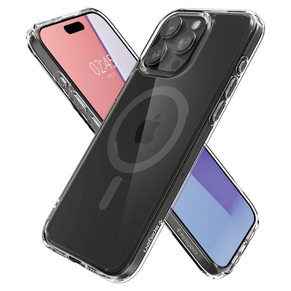 COQUE SPIGEN ULTRA HYBRID MAG MAGSAFE IPHONE 15 PRO MAX GRIS