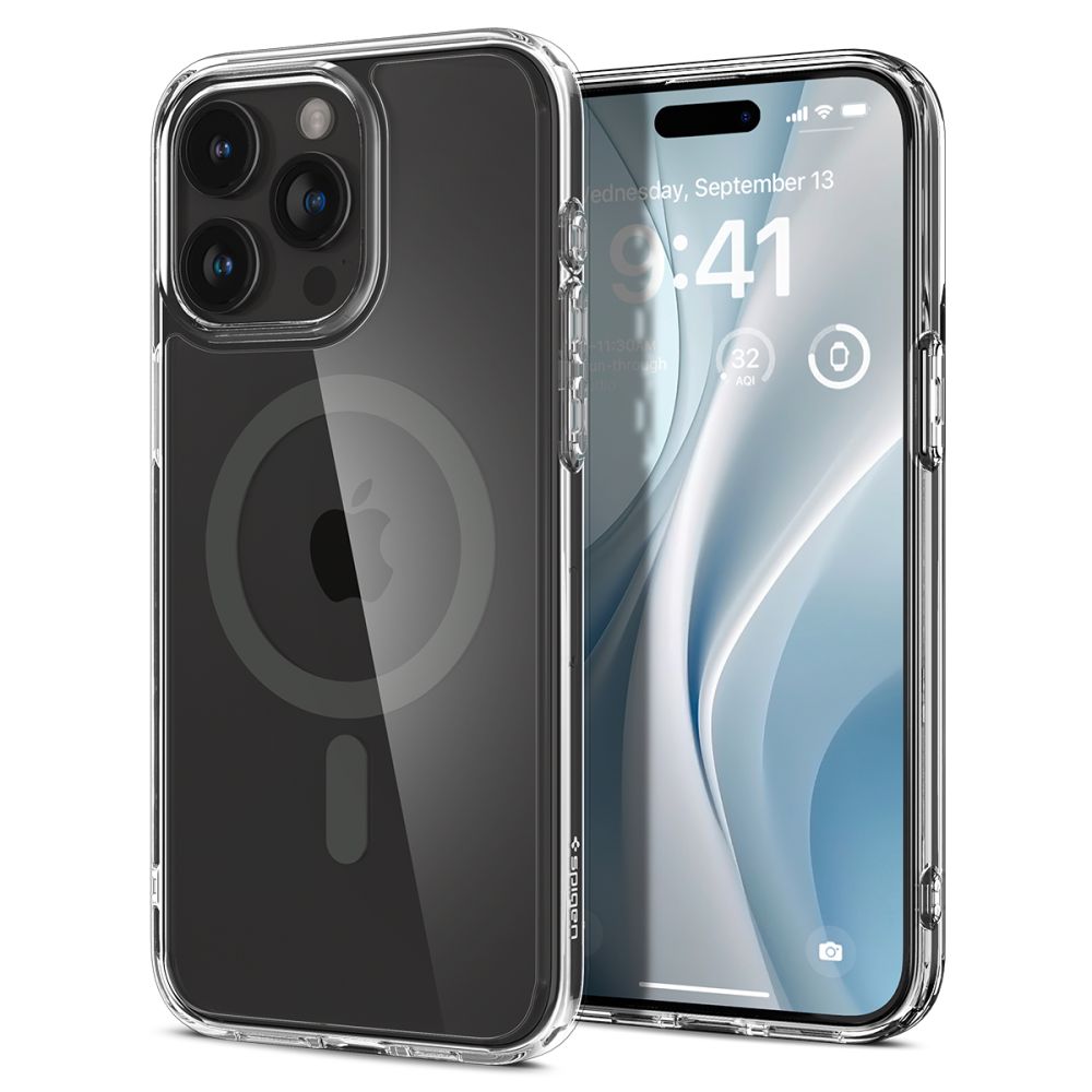COQUE SPIGEN ULTRA HYBRID MAG MAGSAFE IPHONE 15 PRO MAX GRIS