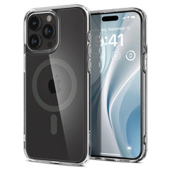COQUE SPIGEN ULTRA HYBRID MAG MAGSAFE IPHONE 15 PRO MAX GRIS