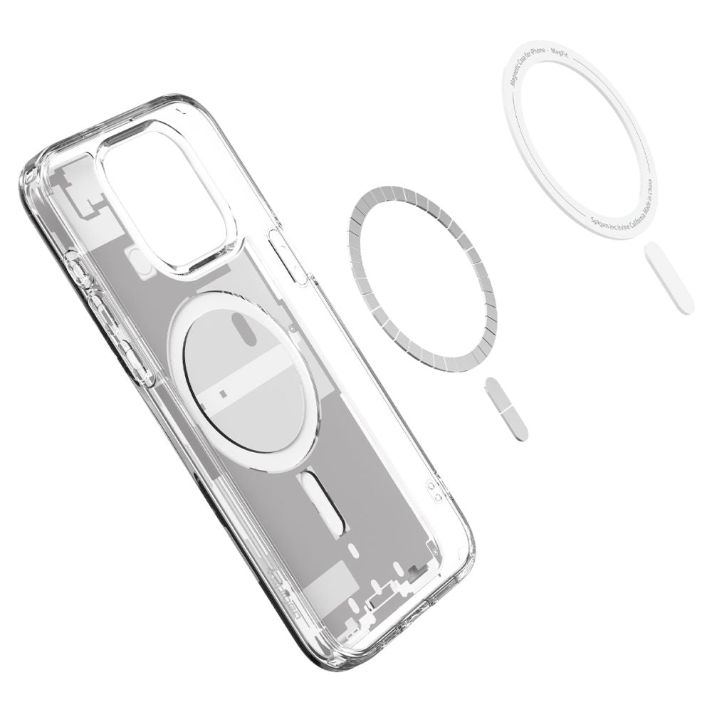 COQUE SPIGEN ULTRA HYBRID MAG MAGSAFE IPHONE 15 PRO ZERO ONE BLANC