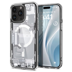 COQUE SPIGEN ULTRA HYBRID MAG MAGSAFE IPHONE 15 PRO ZERO ONE BLANC