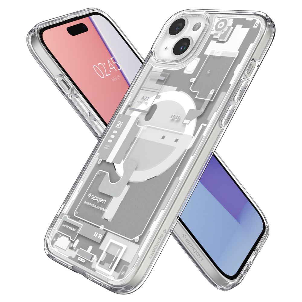 COQUE SPIGEN ULTRA HYBRID MAG MAGSAFE IPHONE 15 ZERO ONE BLANC