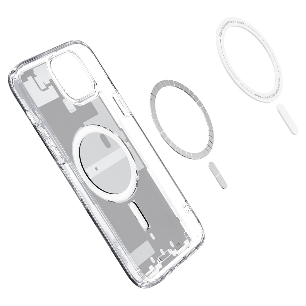 COQUE SPIGEN ULTRA HYBRID MAG MAGSAFE IPHONE 15 ZERO ONE BLANC
