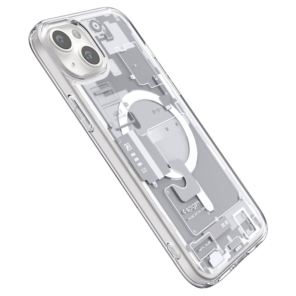 COQUE SPIGEN ULTRA HYBRID MAG MAGSAFE IPHONE 15 ZERO ONE BLANC
