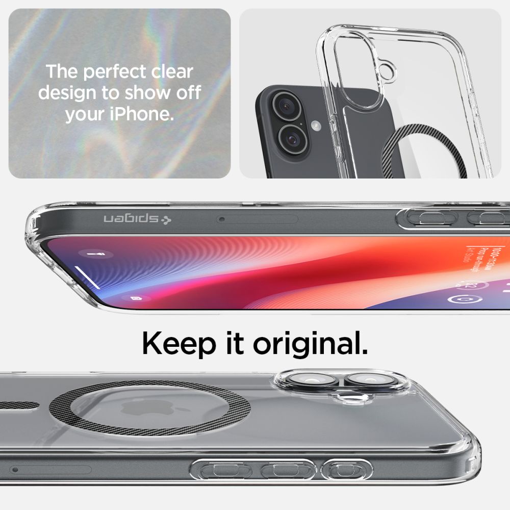 COQUE SPIGEN ULTRA HYBRID MAG MAGSAFE IPHONE 16 EN FIBRE DE CARBONE