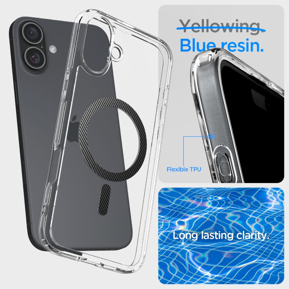 COQUE SPIGEN ULTRA HYBRID MAG MAGSAFE IPHONE 16 EN FIBRE DE CARBONE