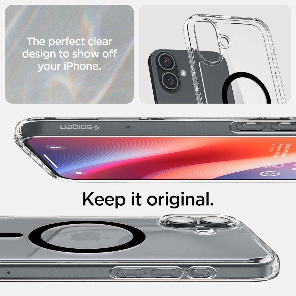 COQUE SPIGEN ULTRA HYBRID MAG MAGSAFE IPHONE 16 PLUS NOIRE