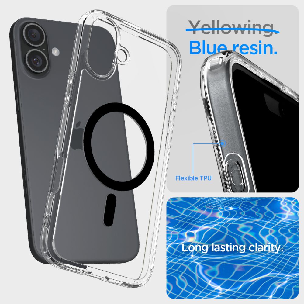 COQUE SPIGEN ULTRA HYBRID MAG MAGSAFE IPHONE 16 PLUS NOIRE