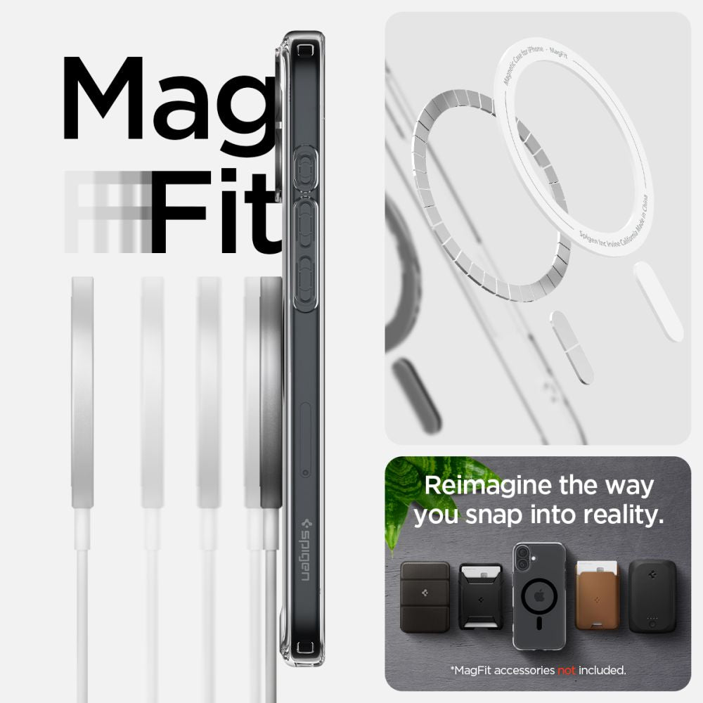 COQUE SPIGEN ULTRA HYBRID MAG MAGSAFE IPHONE 16 PLUS NOIRE