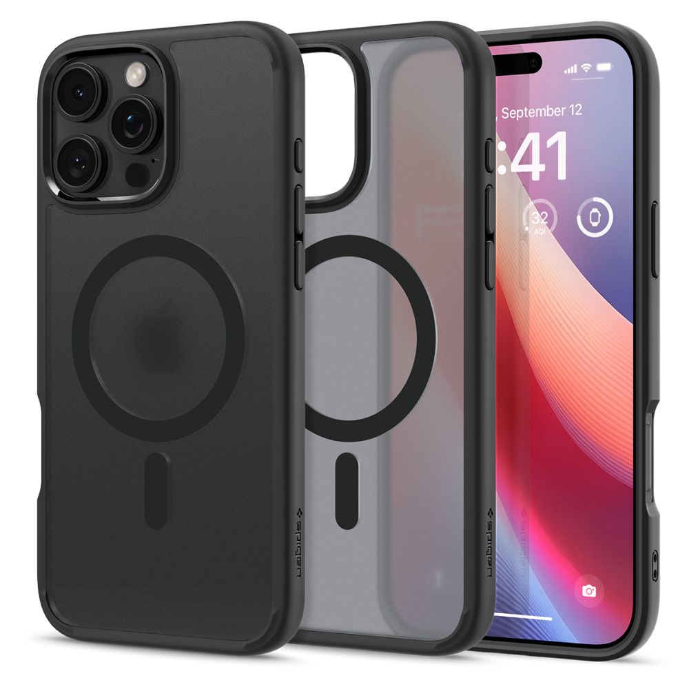 COQUE SPIGEN ULTRA HYBRID MAG MAGSAFE IPHONE 16 PRO MAX NOIR FROST