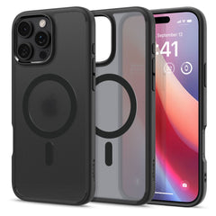 COQUE SPIGEN ULTRA HYBRID MAG MAGSAFE IPHONE 16 PRO MAX NOIR FROST