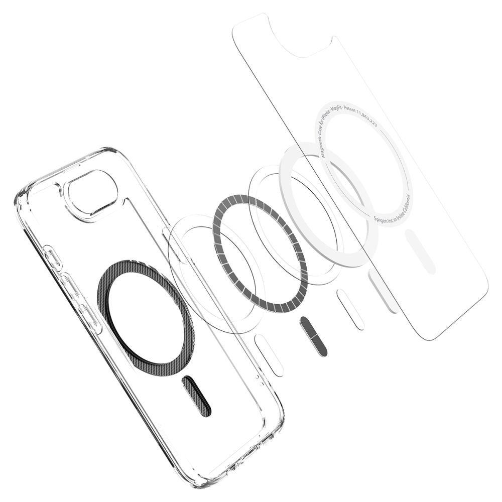 COQUE SPIGEN ULTRA HYBRID MAG MAGSAFE IPHONE 16E EN FIBRE DE CARBONE
