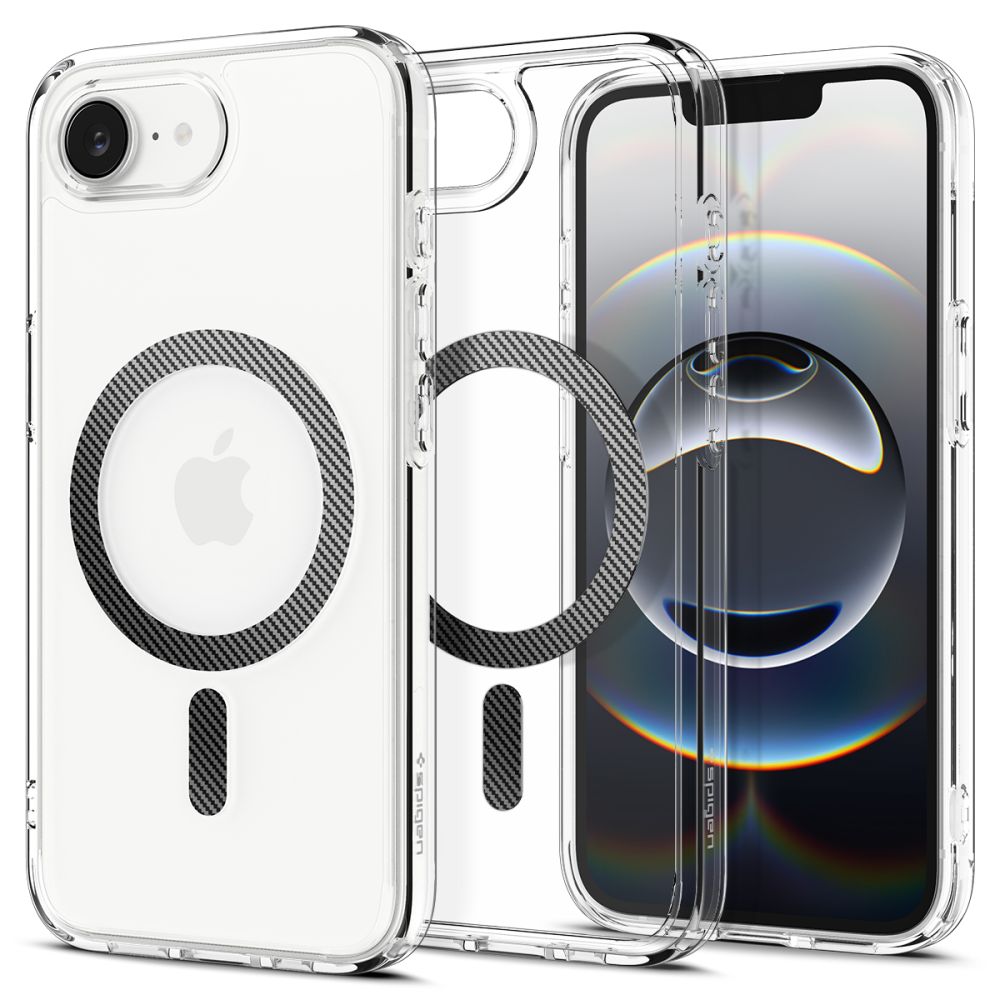 COQUE SPIGEN ULTRA HYBRID MAG MAGSAFE IPHONE 16E EN FIBRE DE CARBONE
