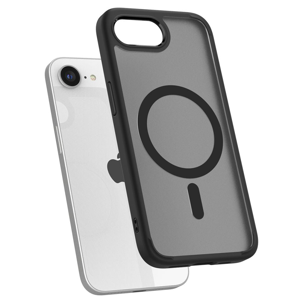 COQUE SPIGEN ULTRA HYBRID MAG MAGSAFE IPHONE 16E NOIR FROST