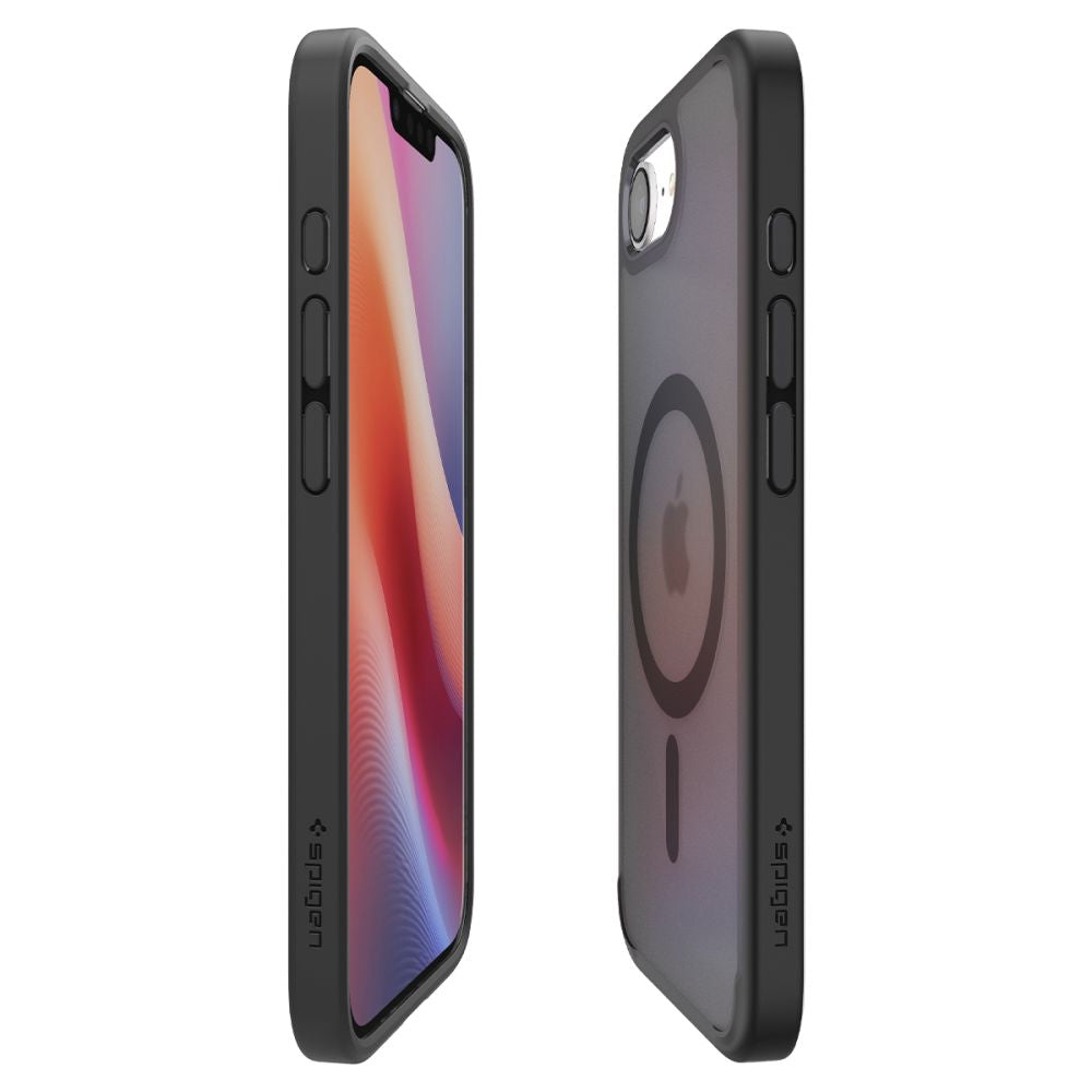 COQUE SPIGEN ULTRA HYBRID MAG MAGSAFE IPHONE 16E NOIR FROST