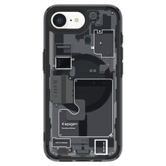 COQUE SPIGEN ULTRA HYBRID MAG MAGSAFE IPHONE 16E ZERO ONE NOIR