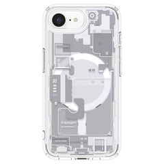 COQUE SPIGEN ULTRA HYBRID MAG MAGSAFE IPHONE 16E ZERO ONE BLANC